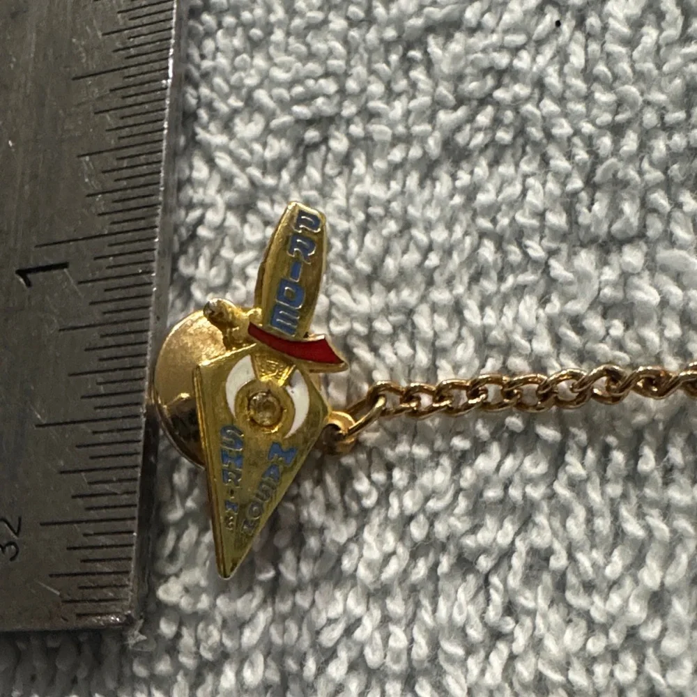 VTG Shriners Masonic Tie Tack Lapel Pin Gemstone Collectable FreeMason Jewelry